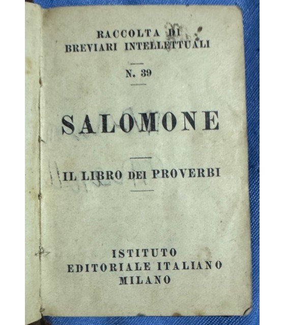 Il libro dei proverbi. | Immagine principale