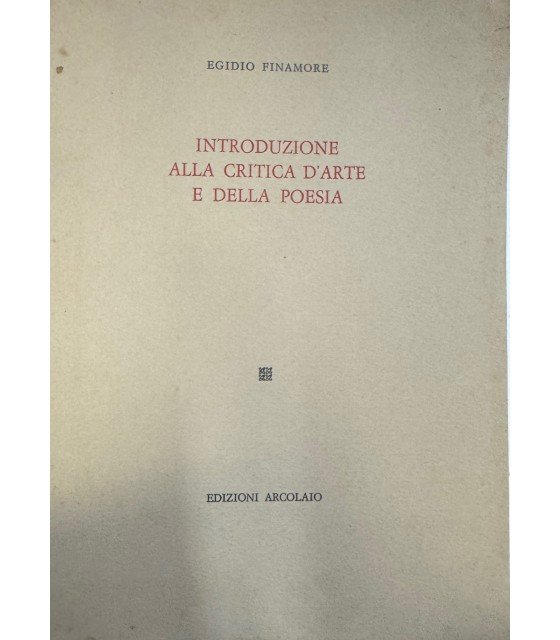 Introduzione alla critica d'arte e della poesia. | Immagine principale