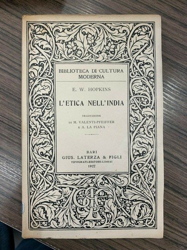 L'etica nell'India