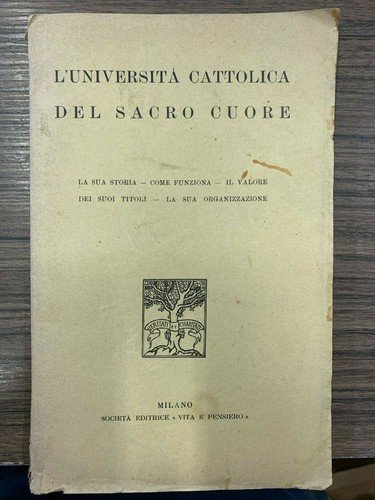 L'Università Cattolica del sacro Cuore