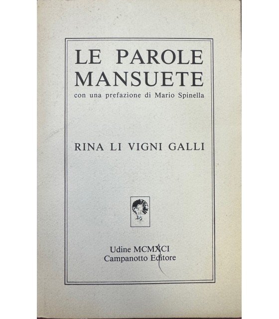 Le parole mansuete. | Immagine principale