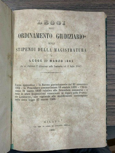 Leggi sull'ordinamento giudiziario sugli stipendi della magistratura e legge 27 …