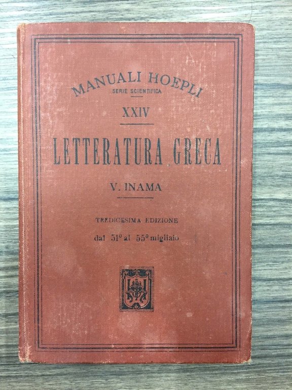 Letteratura greca. 1901