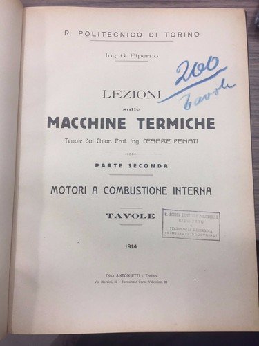 Lezioni sulle macchine termiche