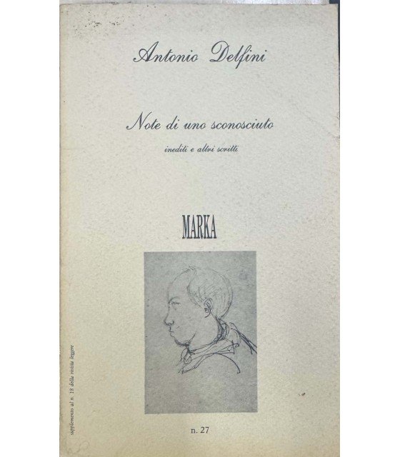 Note di uno sconosciuto inediti e altri scritti. | Immagine principale