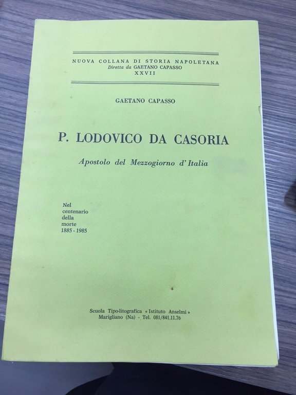 P. Lodovico da Casoria. Apostolo del Mezzogiorno d'Italia