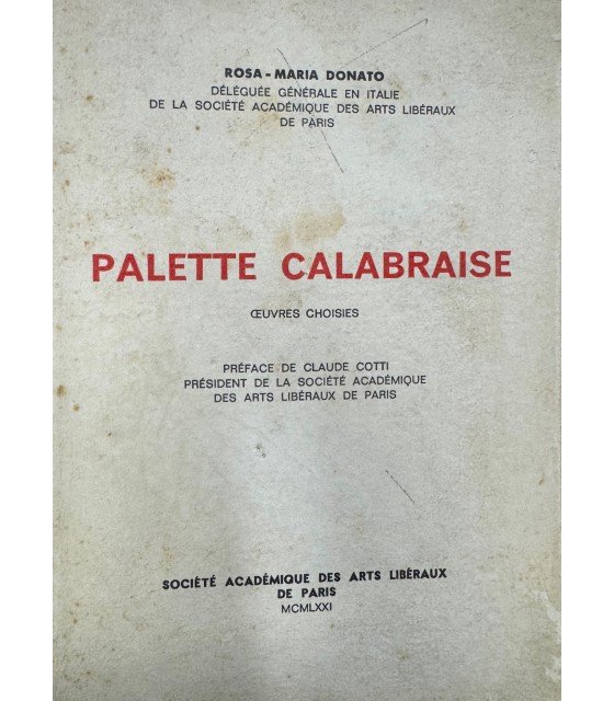 Palette calabraise. Oeuvres choises. | Immagine principale