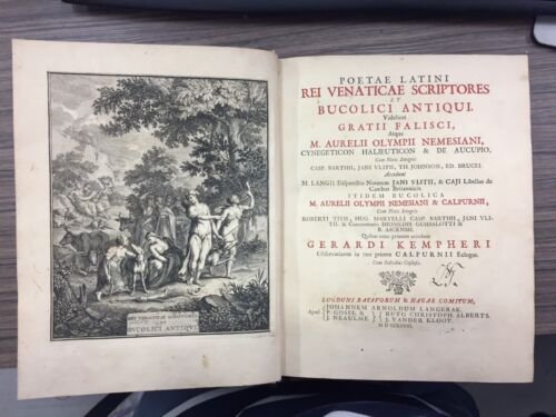 Poetae latini rei venaticae scriptores et Bucolinci Antiqui. Vicelicet Gratii …