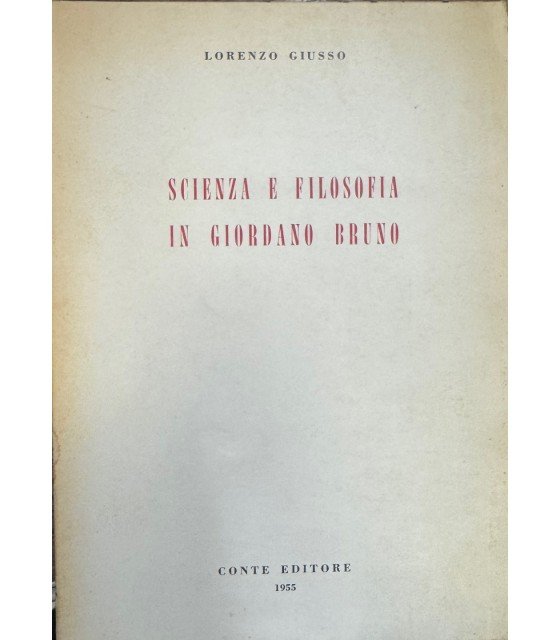 Scienza e filosofia in Giordano Bruno. | Immagine principale