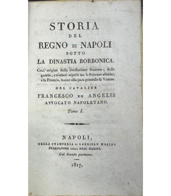 Storia del Regno di Napoli sotto la dinastia borbonica. Solo … | Immagine principale
