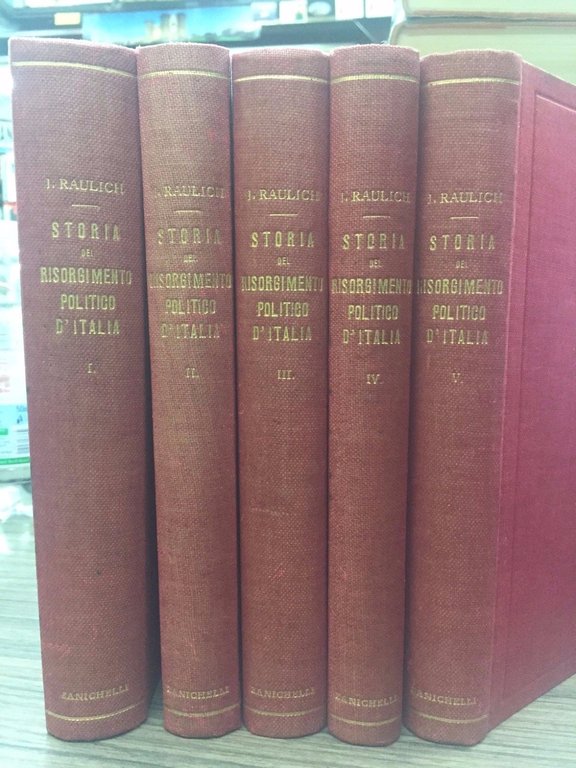 Storia del risorgimento d'Italia. 5 voll