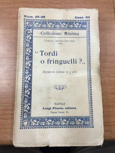"Tordi o fringuelli?"