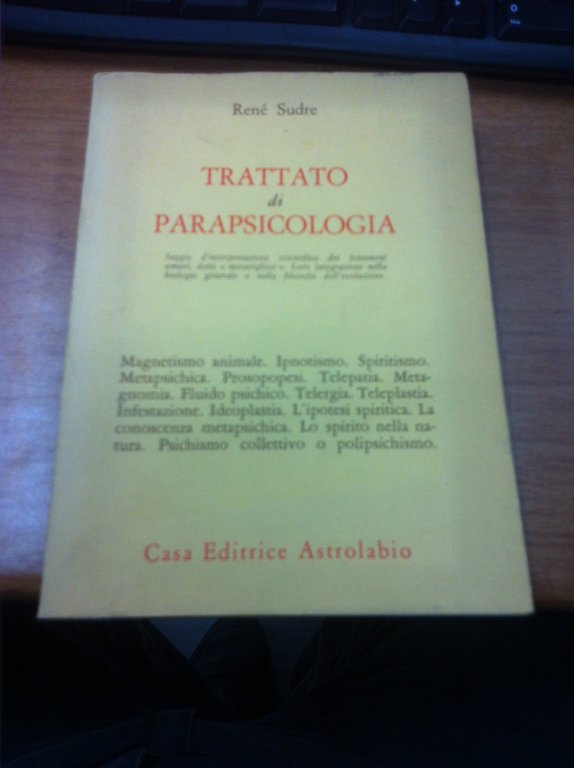 Trattato di parapsicologia