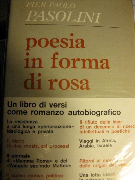 Poesia in forma di rosa Prima edizione