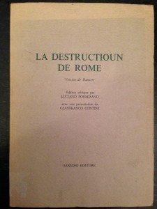 La destruction ( destructioun) de Rome , Version de Hanovre