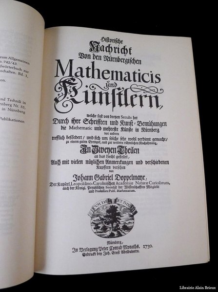Historische Nachricht von den Nürnbergischen Mathematicis und Künstlern, In zweyen …
