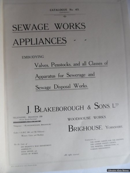 Sewage Works Appliances