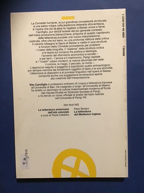 HONORE' DE BALZAC. OLTRE I LABIRINTI DEL ROMANZO