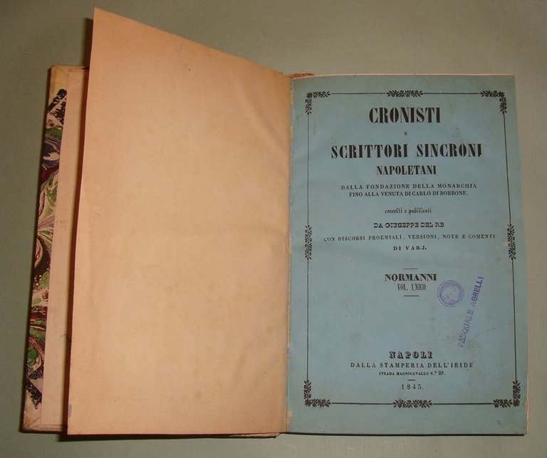 Cronisti e Scrittori Sincroni Napoletani editi e inediti ordinati per …