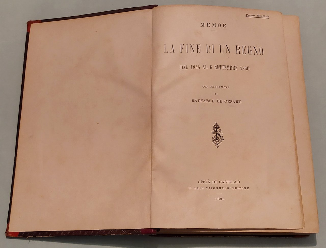 La Fine di un Regno. Dal 1855 al 1860.