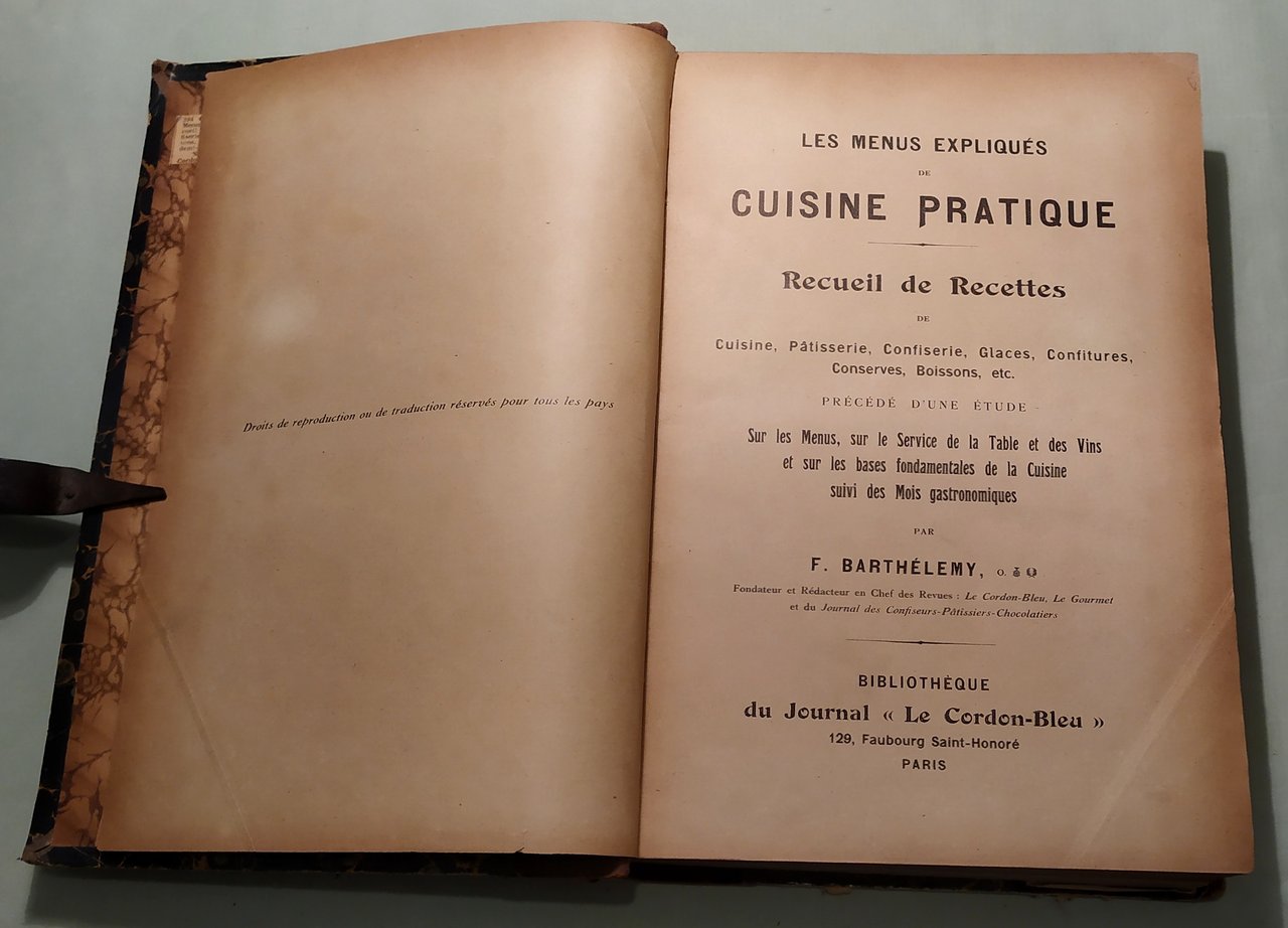 Les menus expliques de cuisine pratique. Recueil de Recettes de …