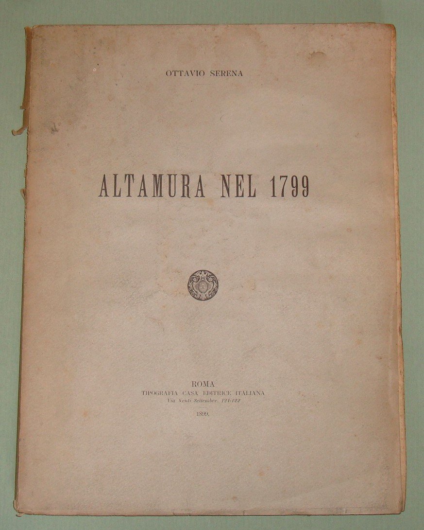 Altamura nel 1799.