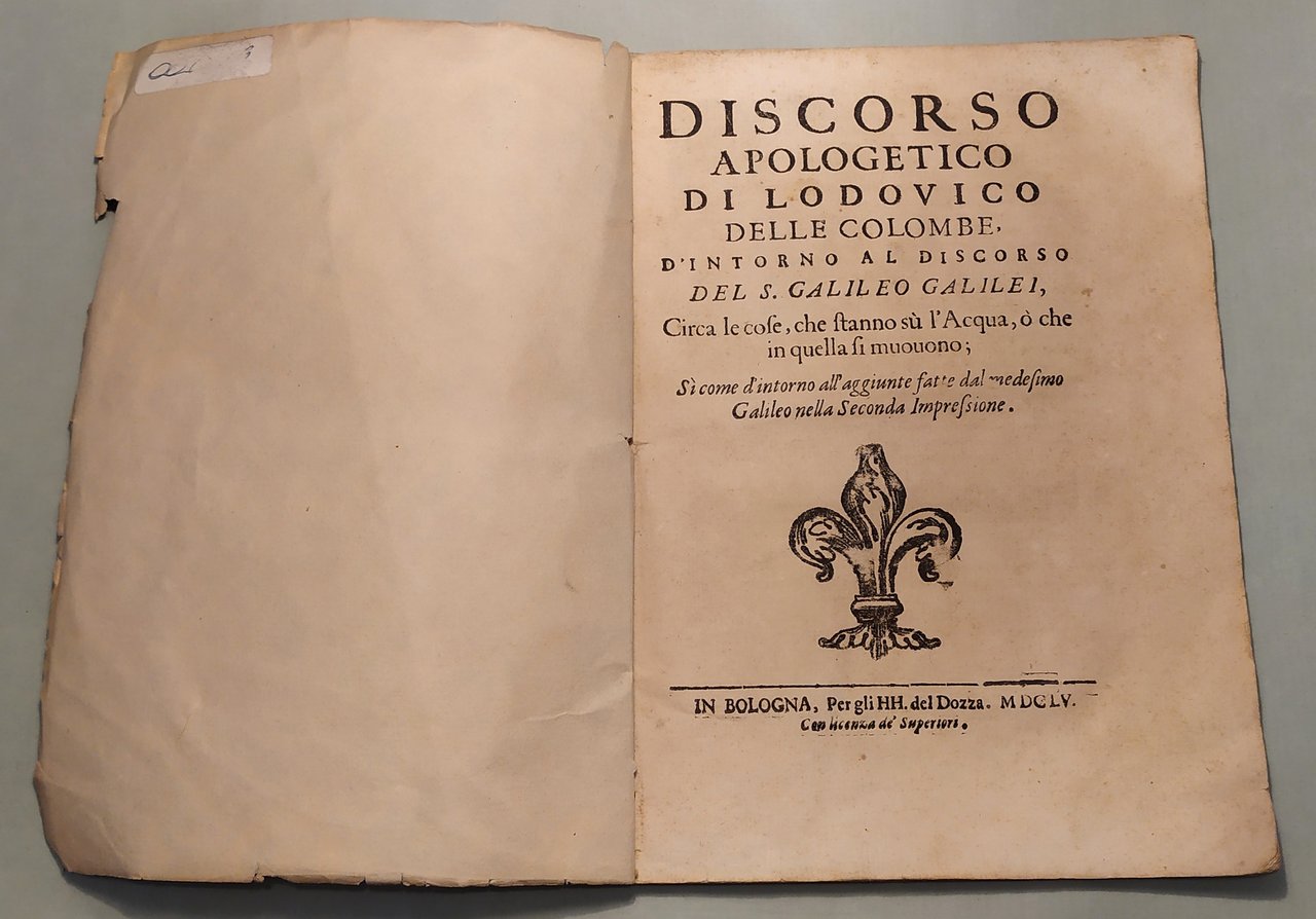 Discorso apologetico d’intorno al discorso di Galileo Galilei circa le …