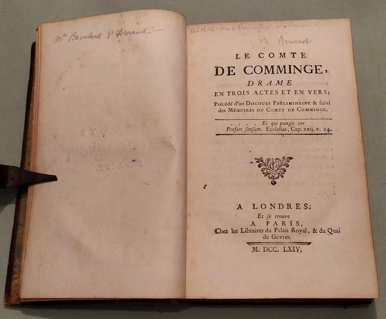 Le comte de Comminge drame en trois actes et en …