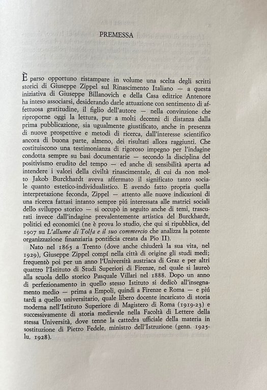 STORIA E CULTURA DEL RINASCIMENTO ITALIANO