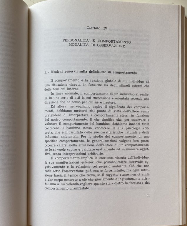 PROBLEMI DI PSICOLOGIA E DI PEDAGOGIA DELL'INFANZIA