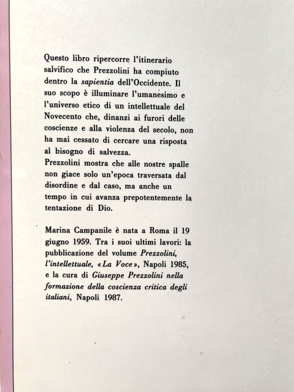 LA TENTAZIONE DI DIO. UN INTELLETTUALE E LA LIBERTÀ