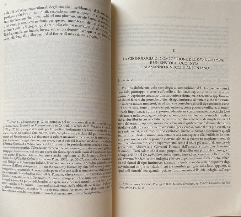 IL DE ASPIRATIONE DI GIOVANNI PONTANO E LA CULTURA DEL …