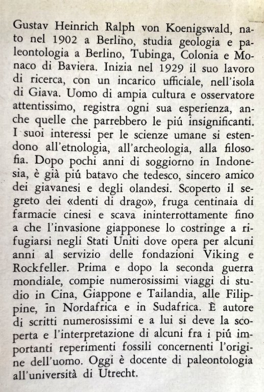 INCONTRO CON L'UOMO PREISTORICO