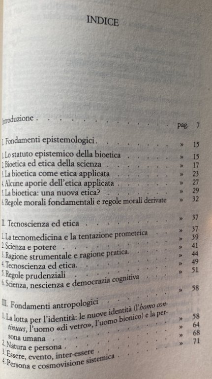 I FONDAMENTI DELLA BIOETICA. ASPETTI ANTROPOLOGICI ONTOLOGICI E MORALI