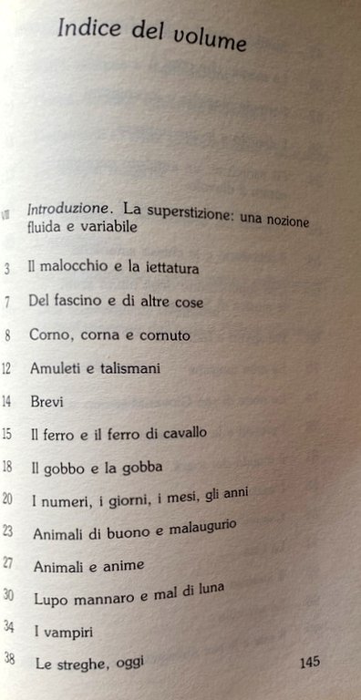 LO SPECCHIO E L'OLIO. LE SUPERSTIZIONI DEGLI ITALIANI