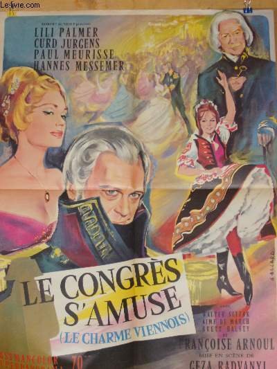 AFFICHE DE CINEMA - LE CONGRES S'AMUSE - LE CHARME …