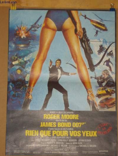 AFFICHE DE CINEMA - JAMES BOND 007 RIEN QUE POUR …