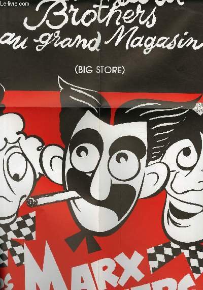 AFFICHE DE CINEMA - LES MARX BROTHERS AU GRAND MAGASIN