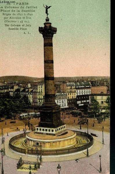 CARTE POSTALE - 36 - PARIS - LA COLONNE DE JUILLET - OLACE DE LA BASTILLE