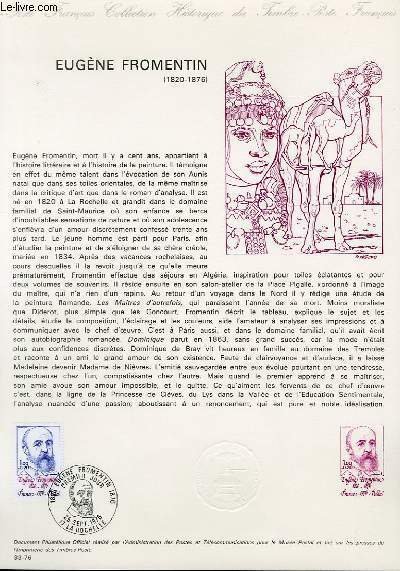 DOCUMENT PHILATELIQUE OFFICIEL N°33-76 - EUGENE FROMENTIN 1820-1876 (N°1897 YVERT …