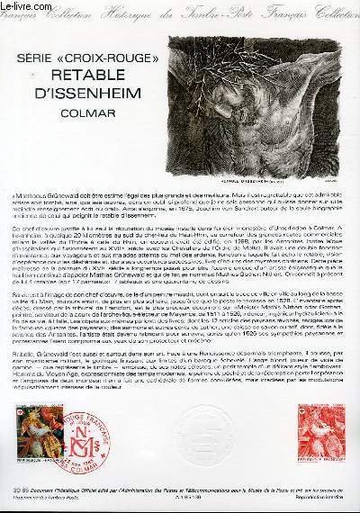 DOCUMENT PHILATELIQUE OFFICIEL N°39-85 - SERIE CROIX ROUGE - RETABLE …