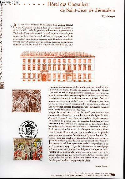 DOCUMENT PHILATELIQUE OFFICIEL - HOTEL DES CHEVALIERS DE SAINT JEAN … | Immagine principale