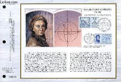 FEUILLET ARTISTIQUE PHILATELIQUE - CEF - N° 826 - MESURE D'ARC DE MERIDIENS 1736-1986
