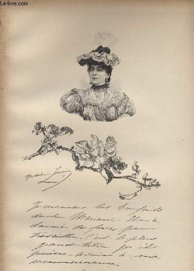 FIGURES CONTEMPORAINES tir�es de l'Album Mariani. MADELEINE LEMAIRE