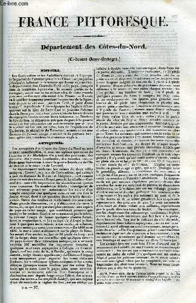 FRANCE PITTORESQUE TOME 1 - LIVRAISON N°37 - DEPARTEMENT DES …