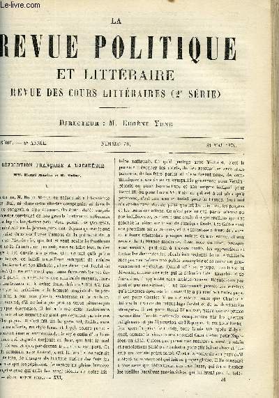 LA REVUE POLITIQUE ET LITTERAIRE 8e ANNEE - 2e SEMESTRE … | Immagine principale