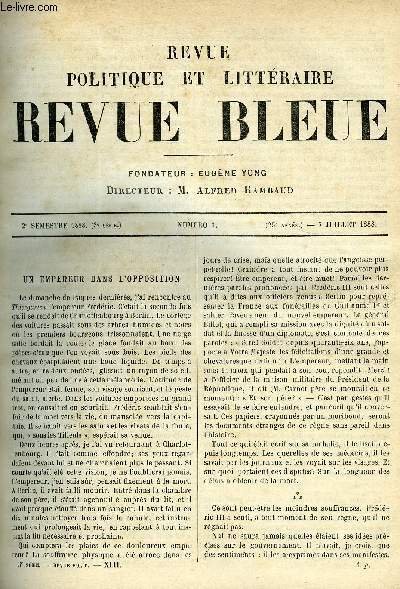 LA REVUE POLITIQUE ET LITTERAIRE 8e ANNEE - 2e SEMESTRE … | Immagine principale