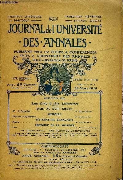 JOURNAL DE L'UNIVERSITE DES ANNALES QUATRIEME ANNEE SCOLAIRE N°8 - … | Immagine principale