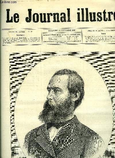 LE JOURNAL ILLUSTRE N° 39 - M. Le comte de Paris par Henri Meyer, L'exposition de sculpture par Henri Meyer, Colonne en marche dans le désert par Henri Meyer, A propos de la catastrophe de Java par G. Guiaud, La Vénus de Quinipily par V. Vattier