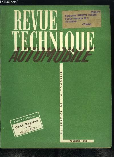 REVUE TECHNIQUE AUTOMOBILE N� 94 - L'assurance obligatoire responsabilit� civile, …